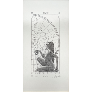 Iassen Ghiuselev Algraphy Tarot Card - The Stars  - unframed